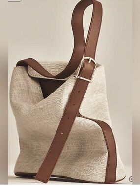 J CREW NWT Berkeley Bucket Tote Classic Cream Spanish Canvas Shoulder Bag Classy